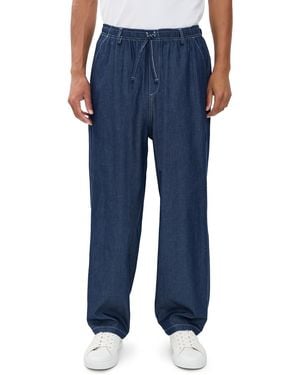 Bather Denim Linen Leisure Pants - Blue
