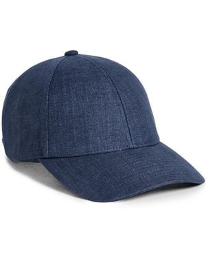 Varsity Headwear Legacy Structured Linen Hat - Blue