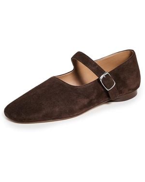 Mansur Gavriel Glove Mary Jane Flats - Brown