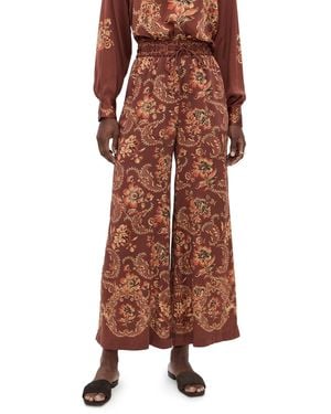 ALÉMAIS Seraphina Silk Pants - Brown