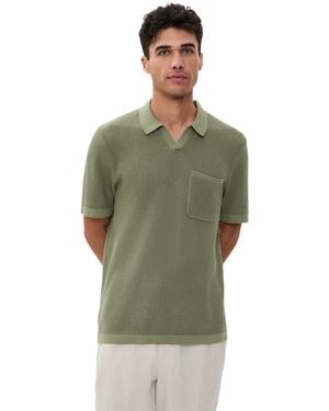 Rhone Coastal Johnny Collar Polo - Green