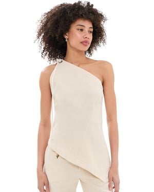 Helmut Lang Asymmetrical Sailor Top - White