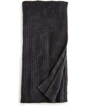 Barefoot Dreams Cozychic Ribbed Throw - Black