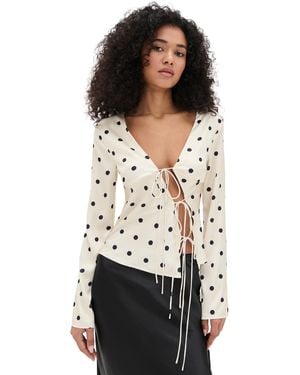 Lioness Mariah Long Sleeve Blouse - Black