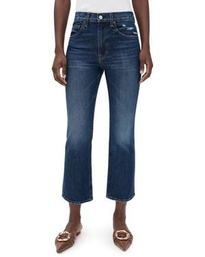 A.L.C. A. L.C. The 009 Cropped Flare Jeans - Blue