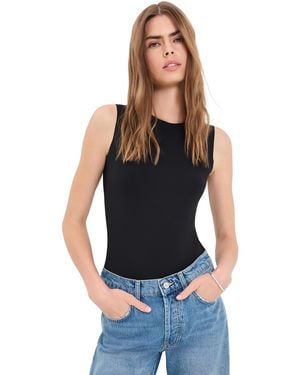 Commando Neoprene Signature Thong Bodysuit - Black