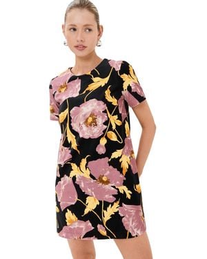 La DoubleJ Velvet Mini Swing Dress - Black