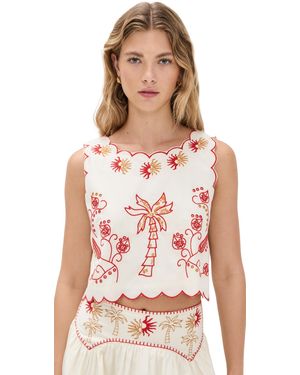 Never Fully Dressed Pollenca Top - White