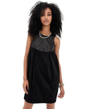 R13 Cocoon Corduroy Dress - Black