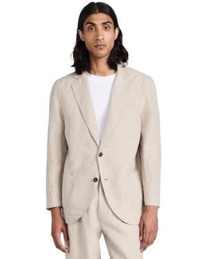 De Bonne Facture Linen Essential Jacket - Natural