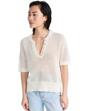 Varley Callie Knit Top - White