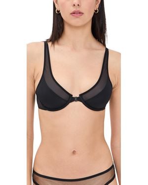 Wolford Front Close Plunge Bra - Black