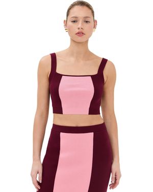 Le Bos Colorblocked Tank - Red