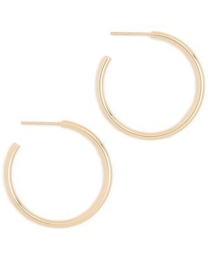 Jennifer Fisher Thread Mini Hoops - White