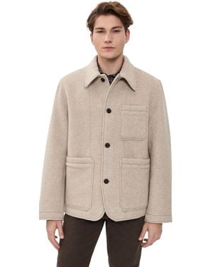 Billy Reid Felted Wool Chore Coat - Natural