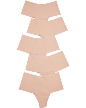 Hanky Panky Breathe High Rise Thong 5 Pack - Gray