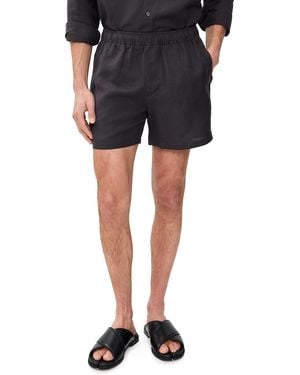 AUTO-REPLY Linen Shorts 5 - Black