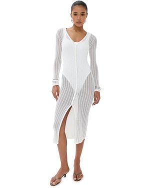 STAUD Shoko Cover Up Dress - White