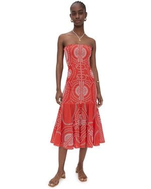 Charo Ruiz Hena Long Dress - Red