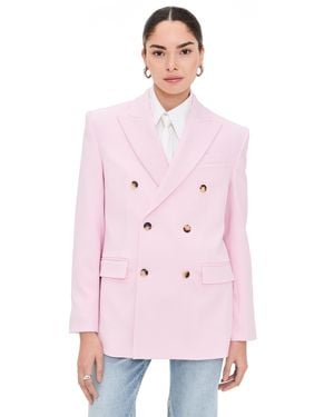 Wardrobe NYC Closet. Nyc Double Breasted Blazer - Pink