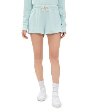 PERFECTWHITETEE Layla French Terry Sweat Shorts - Blue