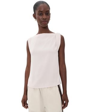 Vince Draped Shoulder Top - Multicolor