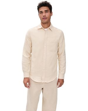 Portuguese Flannel Teca 2.0 Brushed Flannel Button Down Shirt - Natural