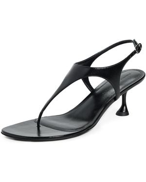 Proenza Schouler Tee Thong Sandals - Black
