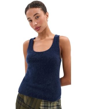 Le Bos Sofia Cashmere Sweater Twinset Tank - Blue