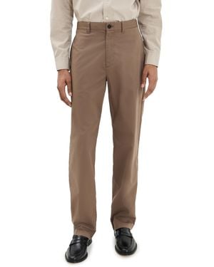Theory Hanson Twill Straight Chino Pants - Natural