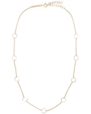Zoe Chicco 14K Circles Station Xs Box Chain Necklace - White