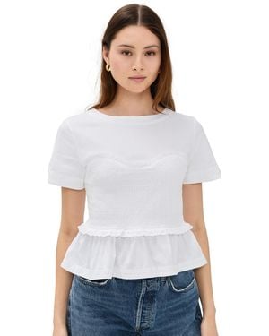 Merlette Shel Tee - White