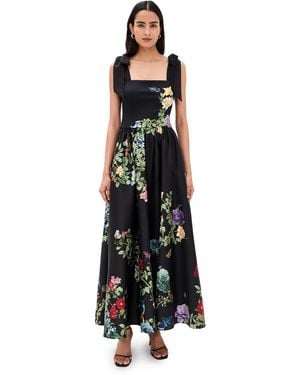 Alice + Olivia Oriana Drop Waist Dress - Black