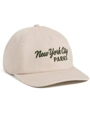 Faherty X Parks Project Nyc Pinchfront Twill Cap - White