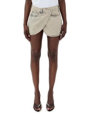 Coperni Denim Mini Skirt - Natural