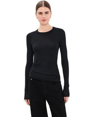 SPRWMN Long Sleeve Baby Tee - Black