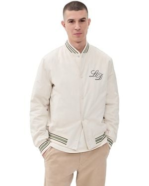 Les Deux Tech Varsity Jacket - Natural