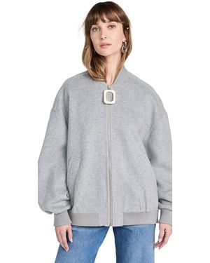 JW Anderson Jwa Puller Oversized Bomber Jacket - Gray