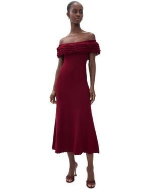De Loreta Valeria Knit Dress - Red