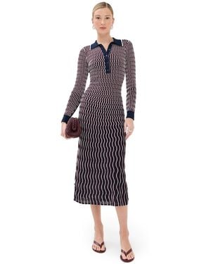 Jonathan Simkhai Kassidy Polo Midi Dress - Multicolor