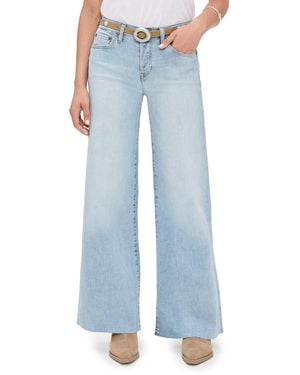 RE/DONE Mid Rise Palazzo Jeans - Blue