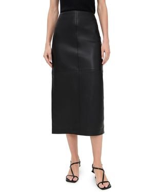 A.L.C. A. L.C. Marta Leather Skirt - Black