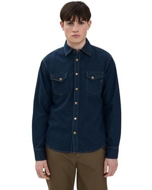 Billy Reid Shoals Denim Shirt - Blue