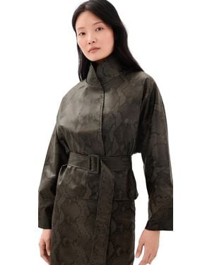 Line & Dot Bex Faux Leather Jacket - Black