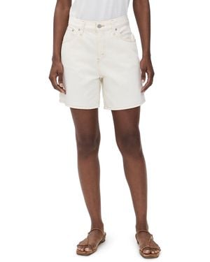 Levi's High Baggy Shorts Snowing - White
