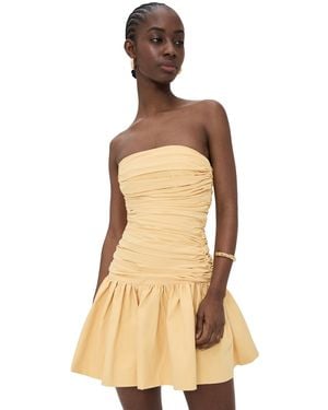 Rendoll Ruched Mini Dress - Natural