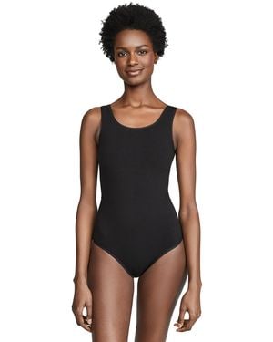 Yummie Ruby Scoop Neck Thong Bodysuit - White