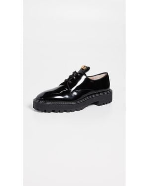 Stuart Weitzman Jesper Oxford Shoes - Black