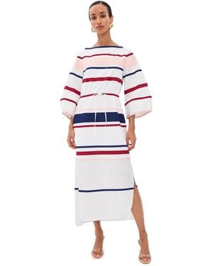 Rosie Assoulin Ribbon Caftan Dress - White