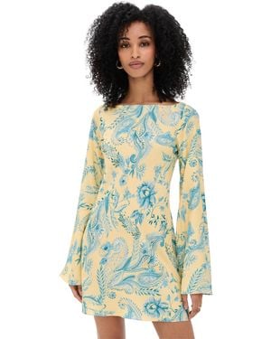 Hemant & Nandita Mini Bias Dress - White